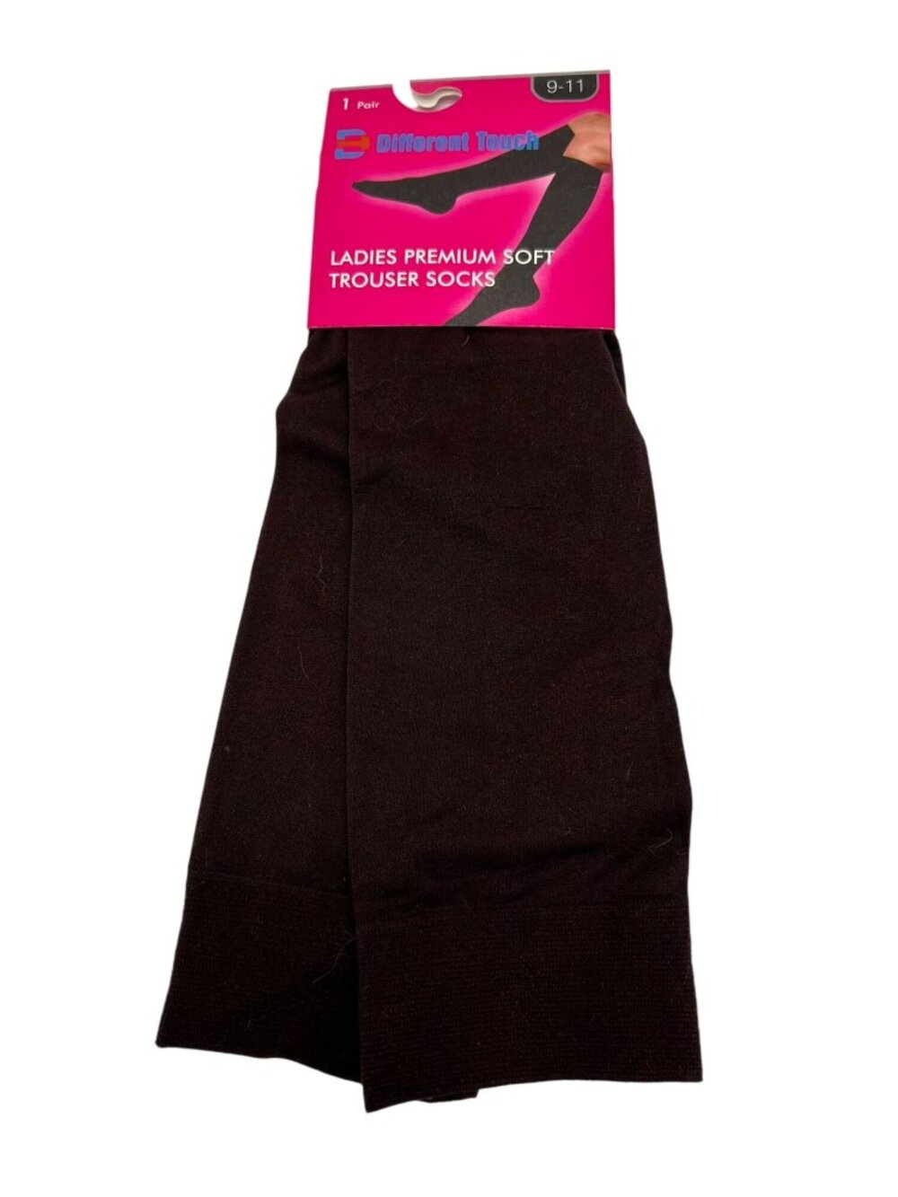 NWT Different Touch Knee High Ladies Premium Soft Trouser Socks Size 9-11 Brown